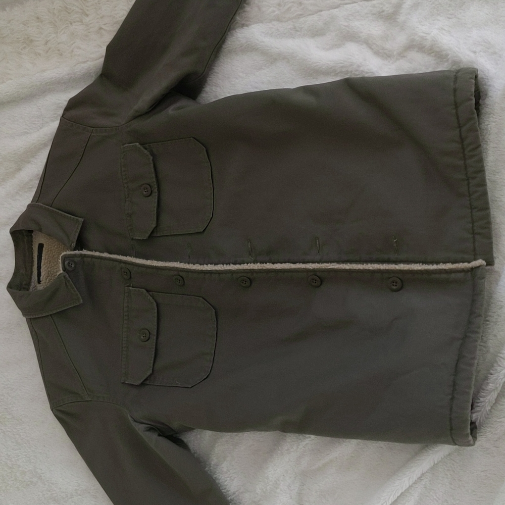 All Saints Sherpa Lined Shirt Jacket / Shacket
